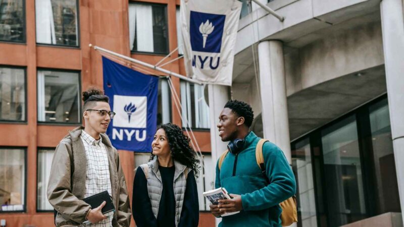 Students Standing Near a Building